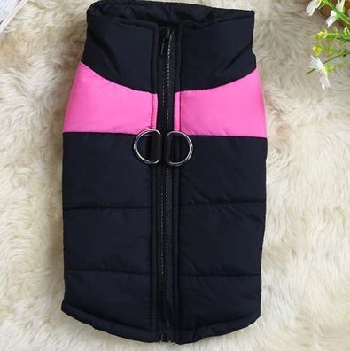 Hundejacke wasserdicht Rosa Gr. 5XL - Wintermantel Regenmantel