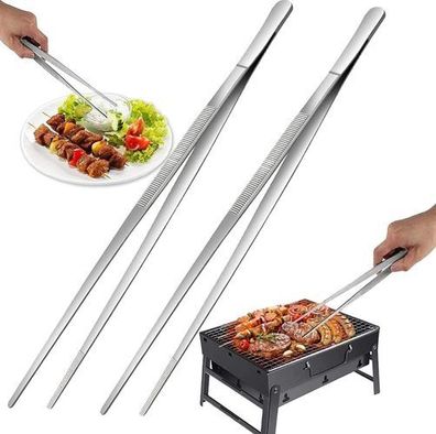 Kochpinzette Edelstahl 30cm - für Kochen & Braten