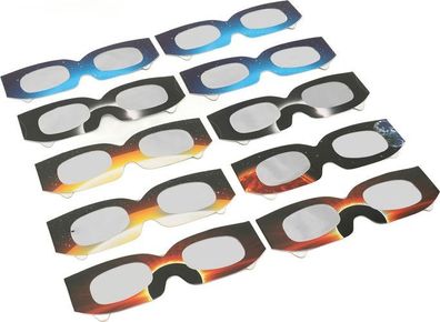 Sonnenfinsternisbrille 10er Set - sicherer Augenschutz