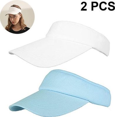 Sonnenvisier Damen 2 Stück - verstellbar für Sport