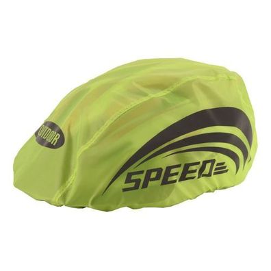 Fahrradhelm Regenschutz reflektierend - Grün