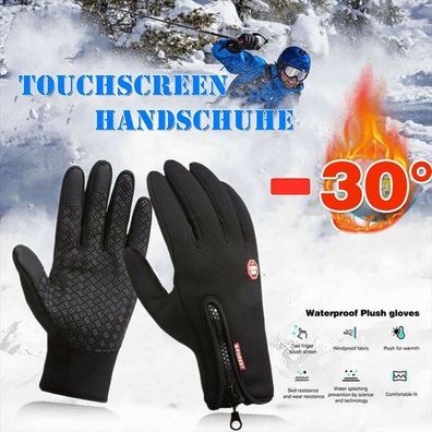 Winterhandschuhe Touchscreen Gr. L - warm winddicht