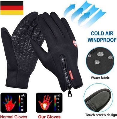Winterhandschuhe Touchscreen Gr. M - warm winddicht