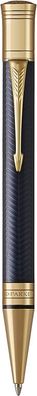 Parker Duofold Prestige Kugelschreiber in Blue Chevron | mittlere Schreibspitze
