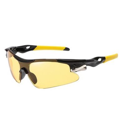 Fahrradbrille polarisiert UV-Schutz - ultraleicht Gelb