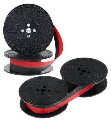Farbband Schreibmaschine 2 Stück - Schwarz/Rot Doppelspule