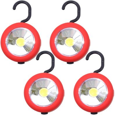 4x Set LED Leuchte Magnet Haken Taschenlampe Arbeitsleuchte Werkstatt Handlampe
