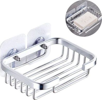 Seifenschale Dusche mit Haken - Edelstahl ohne Bohren