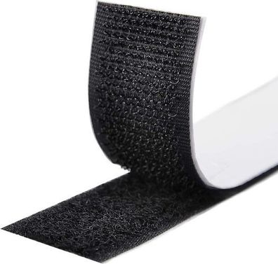 Klettband selbstklebend 5m extra stark - 20mm Schwarz