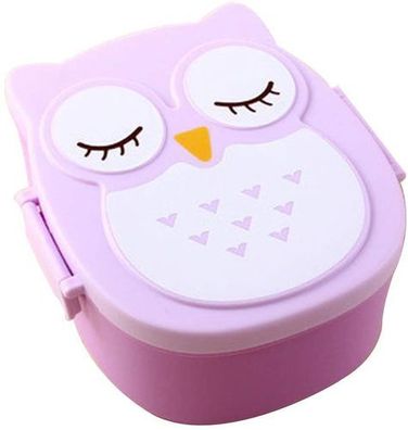 Brotdose Eulenform Kinder - Lunchbox mit Trennwand