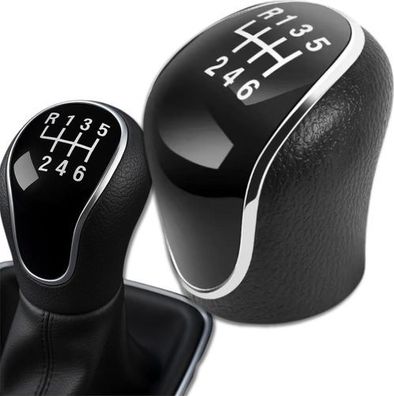 Schaltknauf Ford Mondeo 6-Gang - Schwarz Chrom