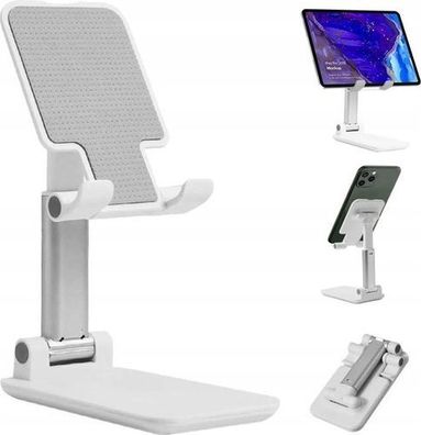 Tablet-Handy-Ständer faltbar 4-13 Zoll - Weiß