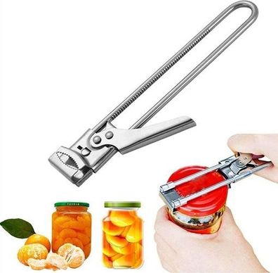Glasflaschenöffner verstellbar Edelstahl - multifunktional