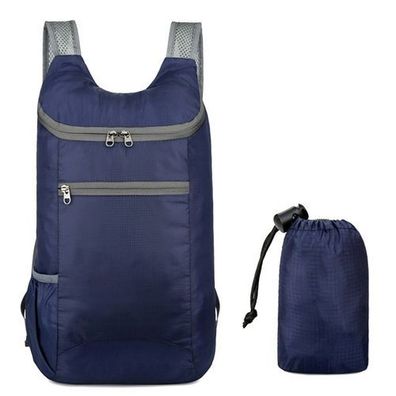 Faltbarer Rucksack ultra leicht Navy - wasserdicht für Outdoor