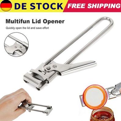 Deckelöffner Edelstahl - Sicherheits Dosenöffner verstellbar