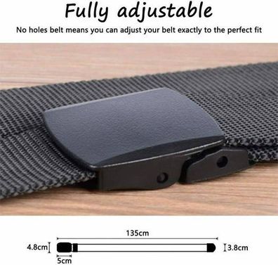 Taktischer Gürtel 3 Stück Schwarz - YKK Schnalle Nylon