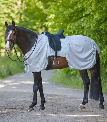 Protect Fliegen-Ausreitdecke - Farbe: silbergrau Größe: 165 cm
