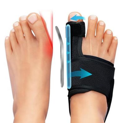 Hallux Valgus Orthese - Zehenspreizer mit Fersenriemen