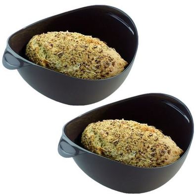 Brotbackform Silikon 2 Stück - Kastenform 30x20x11,5cm