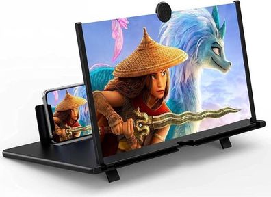 Handy Bildschirmlupe 14 Zoll 3D-HD Schwarz - für Smartphones