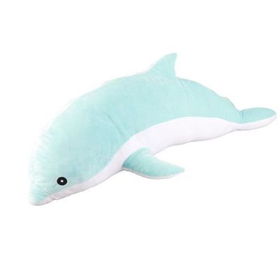 Delfin Plüschtier 70cm Blau - Kuschelkissen für Zuhause