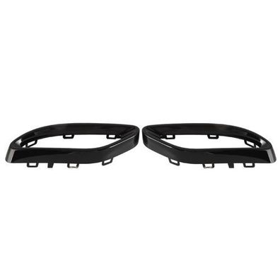Auspuffblenden Glänzend Schwarz - für Mercedes A B C E GLC