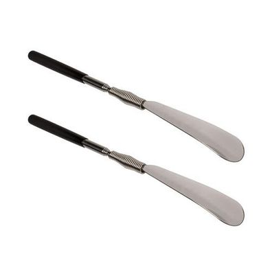 Teleskop Schuhlöffel 2er Set 31-79cm - ausziehbar Schwarz
