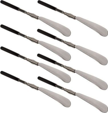 Teleskop Schuhlöffel 8er Set 31-79cm - ausziehbar Schwarz