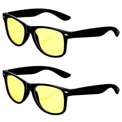 Nachtfahrbrille Retro-Look - für Auto & Motorrad