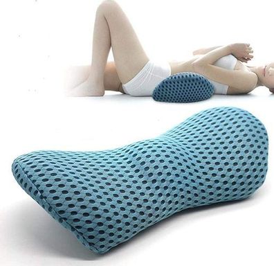 Lordosekissen Memory Foam Blau - orthopädisches Rückenkissen