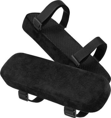 Stuhl-Armlehnenpolster 2er Pack Schwarz - Memory Foam