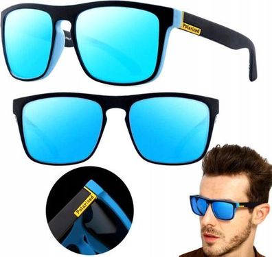 Sonnenbrille Herren Spiegelglas quadratisch - polarisiert UV400