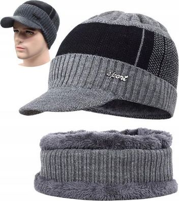 Winterset Herren isoliert - Mütze & Schal Universalgröße