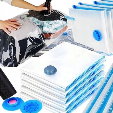 Vakuumbeutel 5er Set 50x70cm - luftdicht für Kleidung