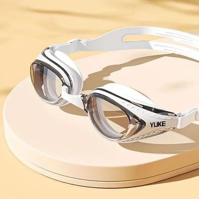 Schwimmbrille Erwachsene Anti-Beschlag Weiß - professionell