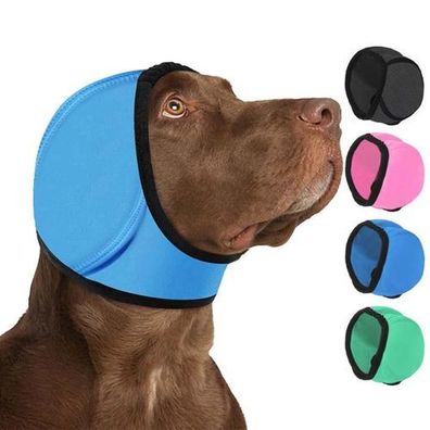Hunde Ohrenschützer Haube Blau Gr. S - gegen Angst & Stress