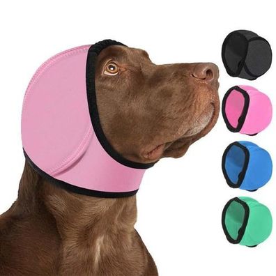 Hunde Ohrenschützer Haube Rosa Gr. S - gegen Angst & Stress