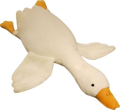 Gänsepuppe Kissen Plüschtier 50cm Weiß - Schlafkissen