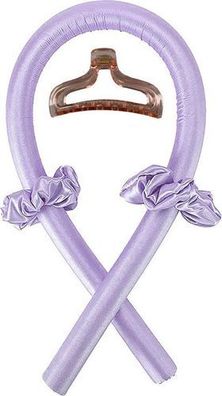 Lockenwickler ohne Hitze Lila - Heatless Curls Seidenband