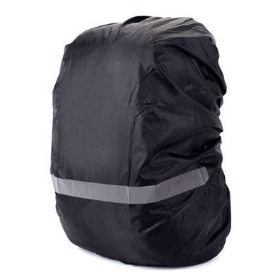 Regenschutz Rucksack Gr. S - wasserdicht mit Reflektoren Schwarz