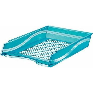 bene Briefablage blau-transparent