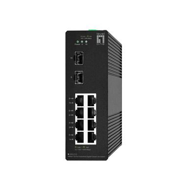 LevelOne Switch 10x GE IGS-2110, 2xSFP, 8xRJ45 Ports, sw