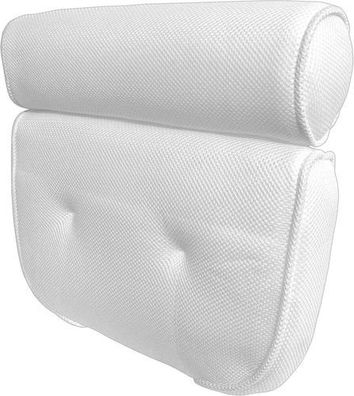 Badewannenkissen Nackenkissen Weiß - Wannenkissen Polyester