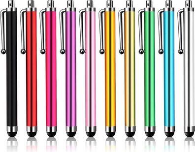 Stylus Stifte 10er Pack bunt - Touchscreen für iPad & Tablet