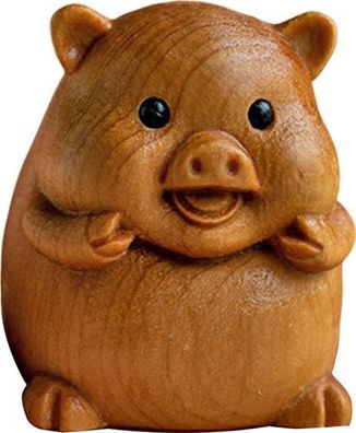 Tierkreis-Tierfigur Holz handgefertigt - Mini Tischdekoration