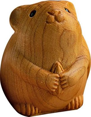 Tierkreis-Tierfigur Holz handgefertigt - Mini Tischdekoration