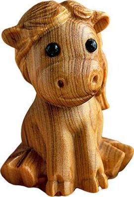 Tierkreis-Tierfigur Holz handgefertigt - Mini Tischdekoration