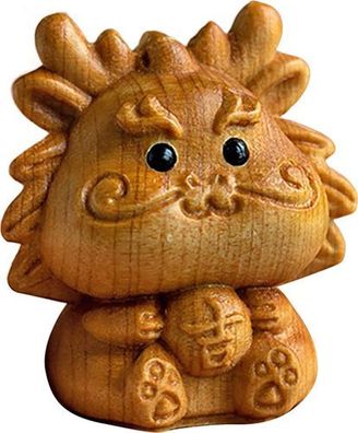Tierkreis-Tierfigur Holz handgefertigt - Mini Tischdekoration