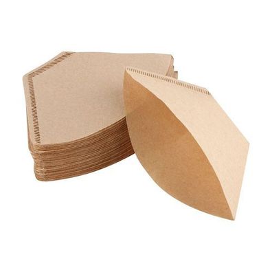 Kaffeefilterpapier 100x ungebleicht - Kegel für 2-4 Tassen