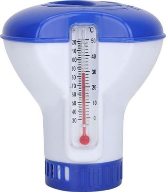 Pool Chemiespender mit Thermometer - Chlortabletten schwimmend